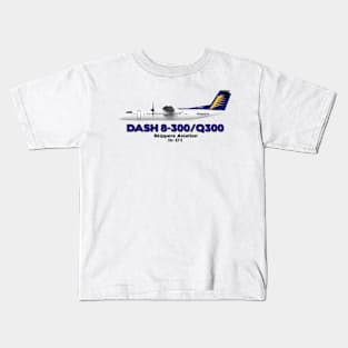 DeHavilland Canada Dash 8-300/Q300 - Skippers Aviation Kids T-Shirt